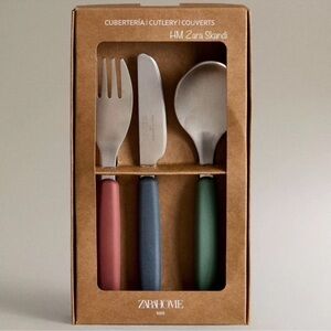 Zara Home Children's Colored Cutlery Set